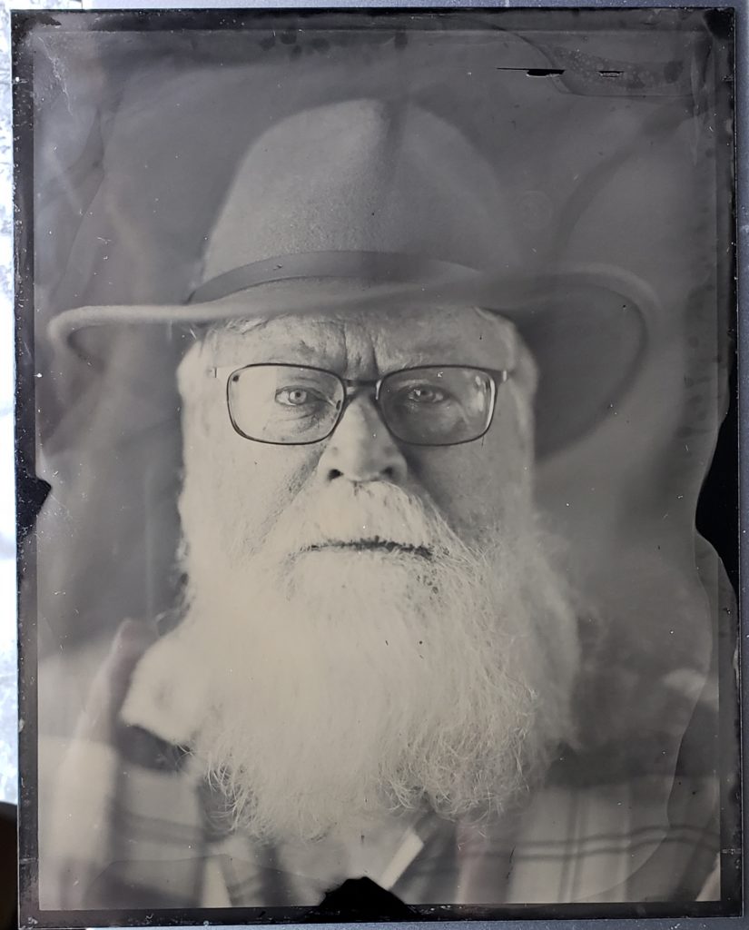 Portrait of Danny Vint produced as a wet plate.